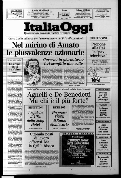 Italia oggi : quotidiano di economia finanza e politica